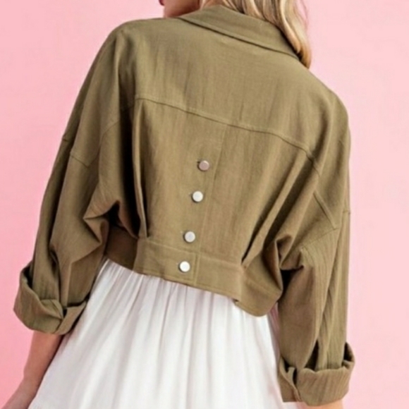 Cropped Utility Jacket - Picture 3 of 4
